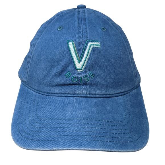 V Boise Slideback Baseball Hat Blue One Size Adjustable Embroidered Otto - Picture 1 of 10